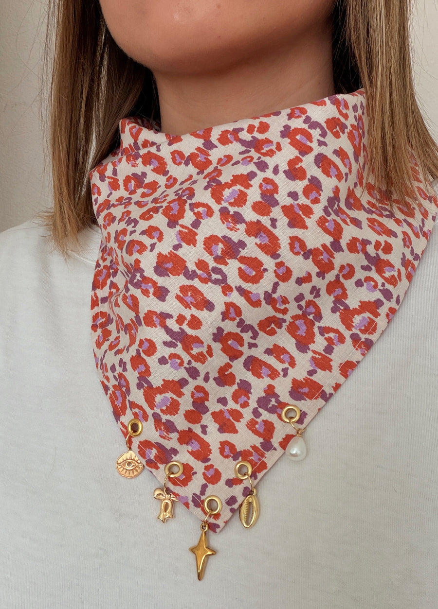 Foulard à charms Léopard