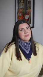 Bandana à charms Bleu Marine