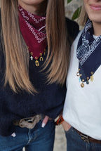 Bandana à charms Bordeaux