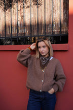 Bandana à charms Marron