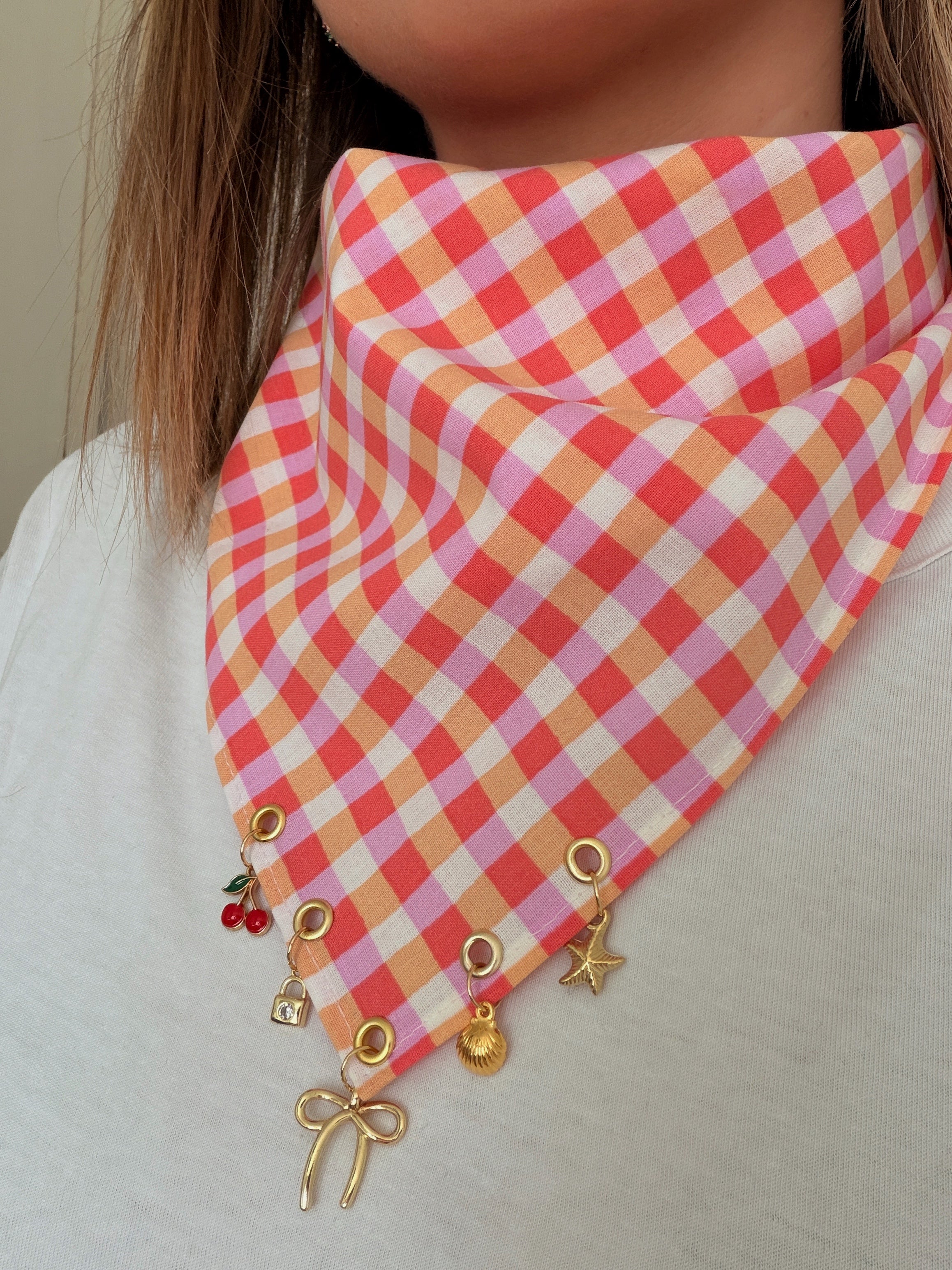 Foulard à charms Vichy