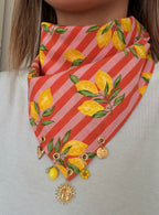 Foulard à charms Citron
