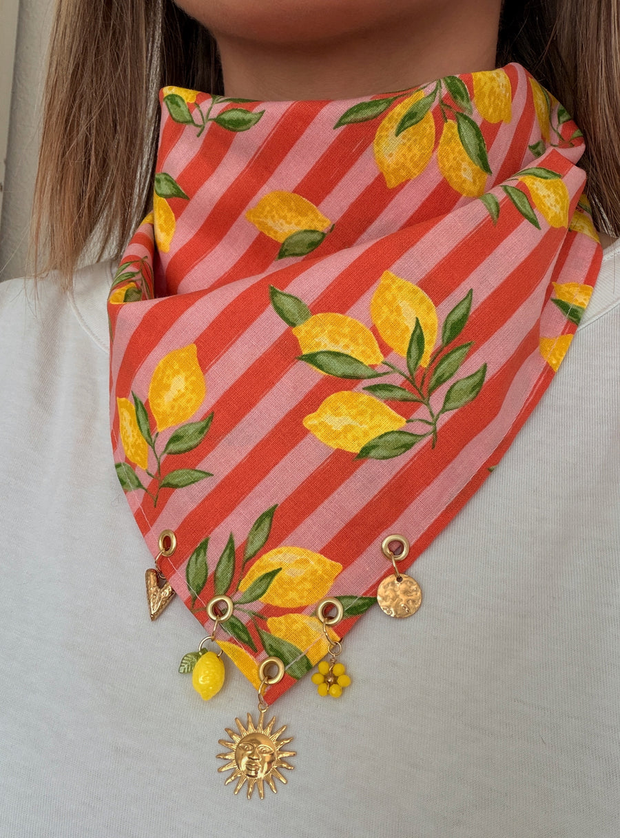 Foulard à charms Citron