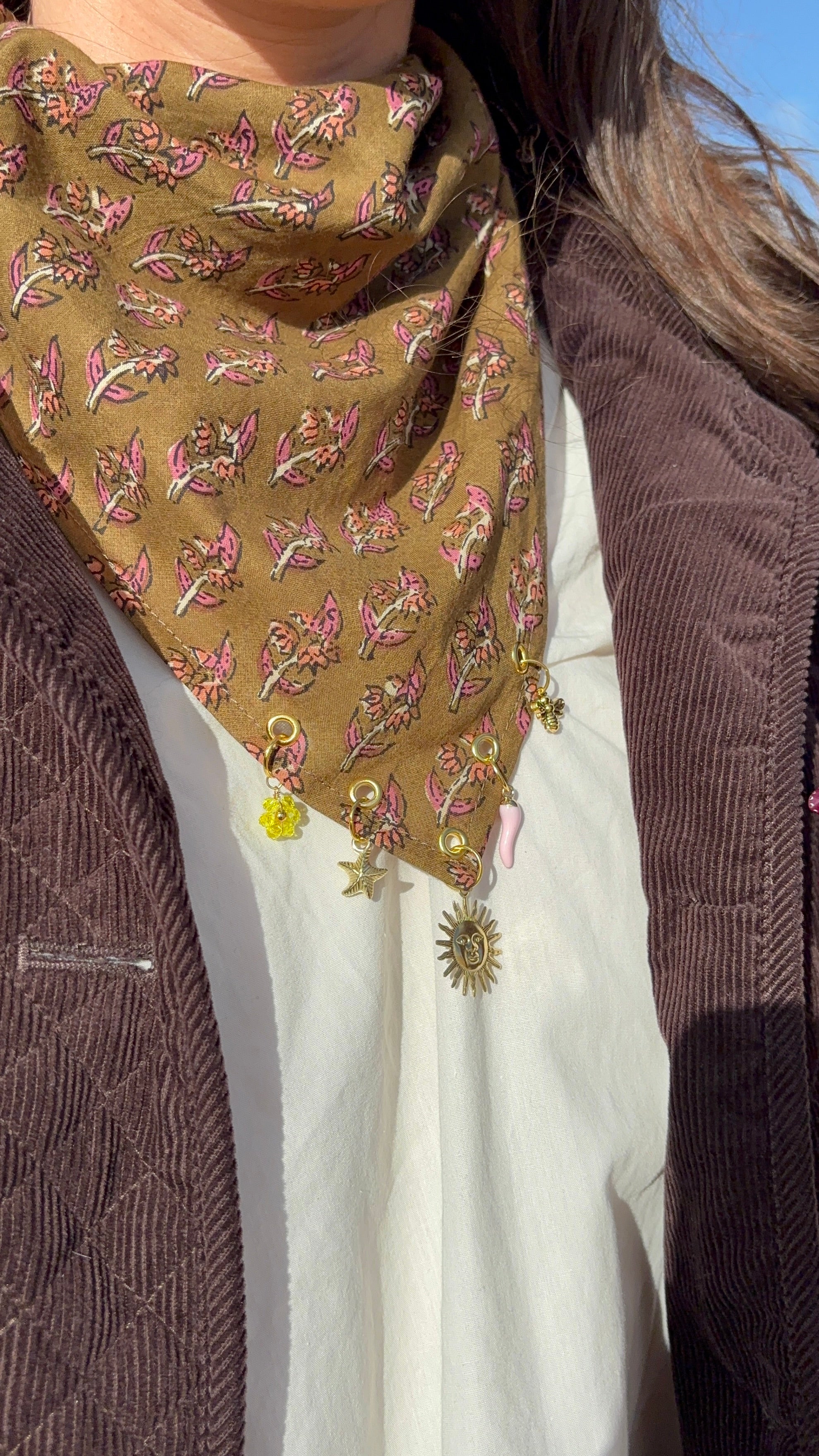 Foulard à charms Lucette