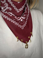 Bandana à charms Bordeaux