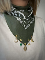 Bandana à charms Kaki