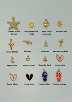 Bandana à charms Bleu Gris